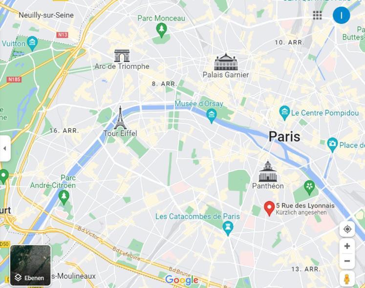 דירות פריז Petite Maison Avec Cour Dans Les Beaux Quartiers-Vous Faites Le Menage- Very Good Prices For T-H-E Location But You Have To Clea-N Th-E Flat מראה חיצוני תמונה